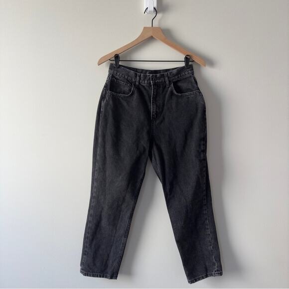 White Fox Stylish Straight Leg Jeans Black Denim Pants Dark Gray Charcoal casual - Picture 1 of 10